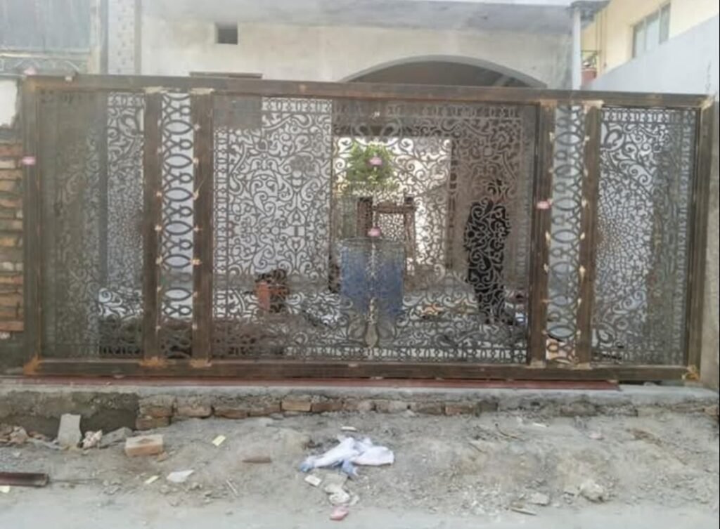MKG Group Steel Work – decorative laser-cut steel gate